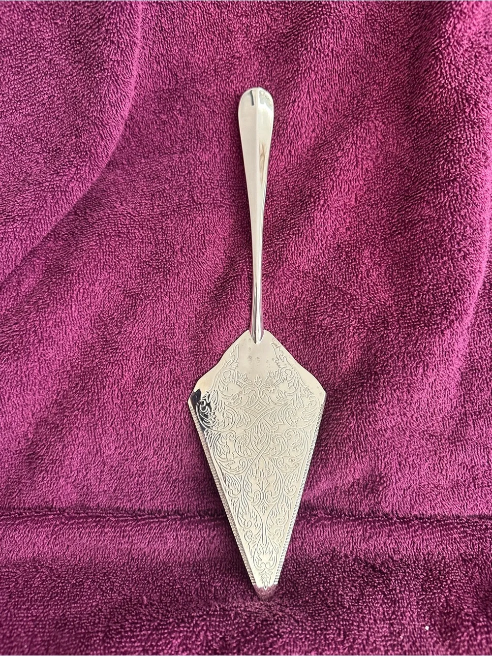 International Silver Company Silverplated Cake Server  - EUC
